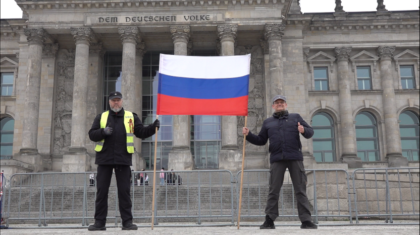 Russische Nationalhymne Reichstag Berlin 21.03.2026